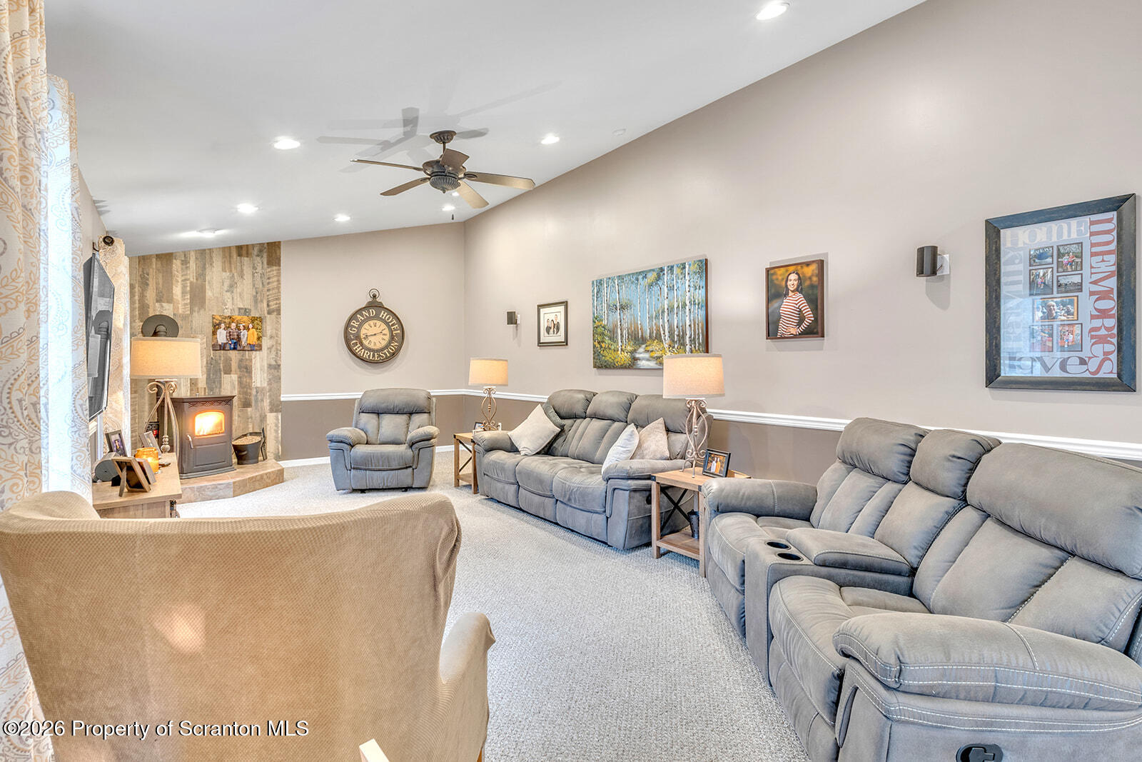 1611 Cherry Street Scranton, PA 18505 - Photo 40 of 86 a living room with furniture and a large window