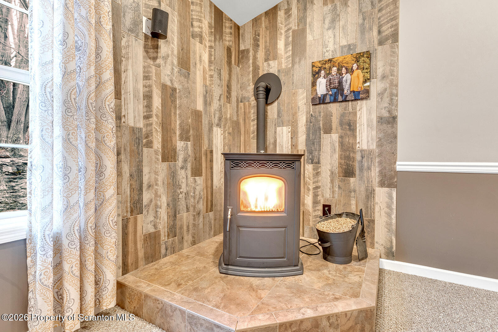 1611 Cherry Street Scranton, PA 18505 - Photo 47 of 90 FAMILY ROOM #2 PELLET STOVE