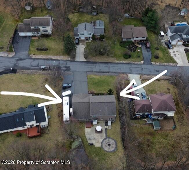 1611 Cherry Street Scranton, PA 18505 - Photo 86 of 86 an aerial view of a house with swimming pool