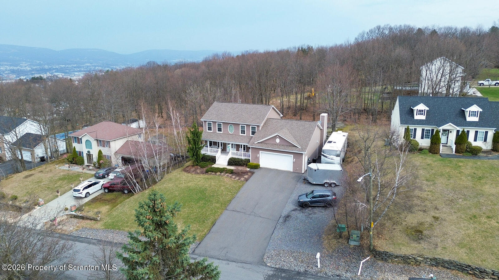 1611 Cherry Street Scranton, PA 18505 - Photo 86 of 90 an aerial view of a house with a garden