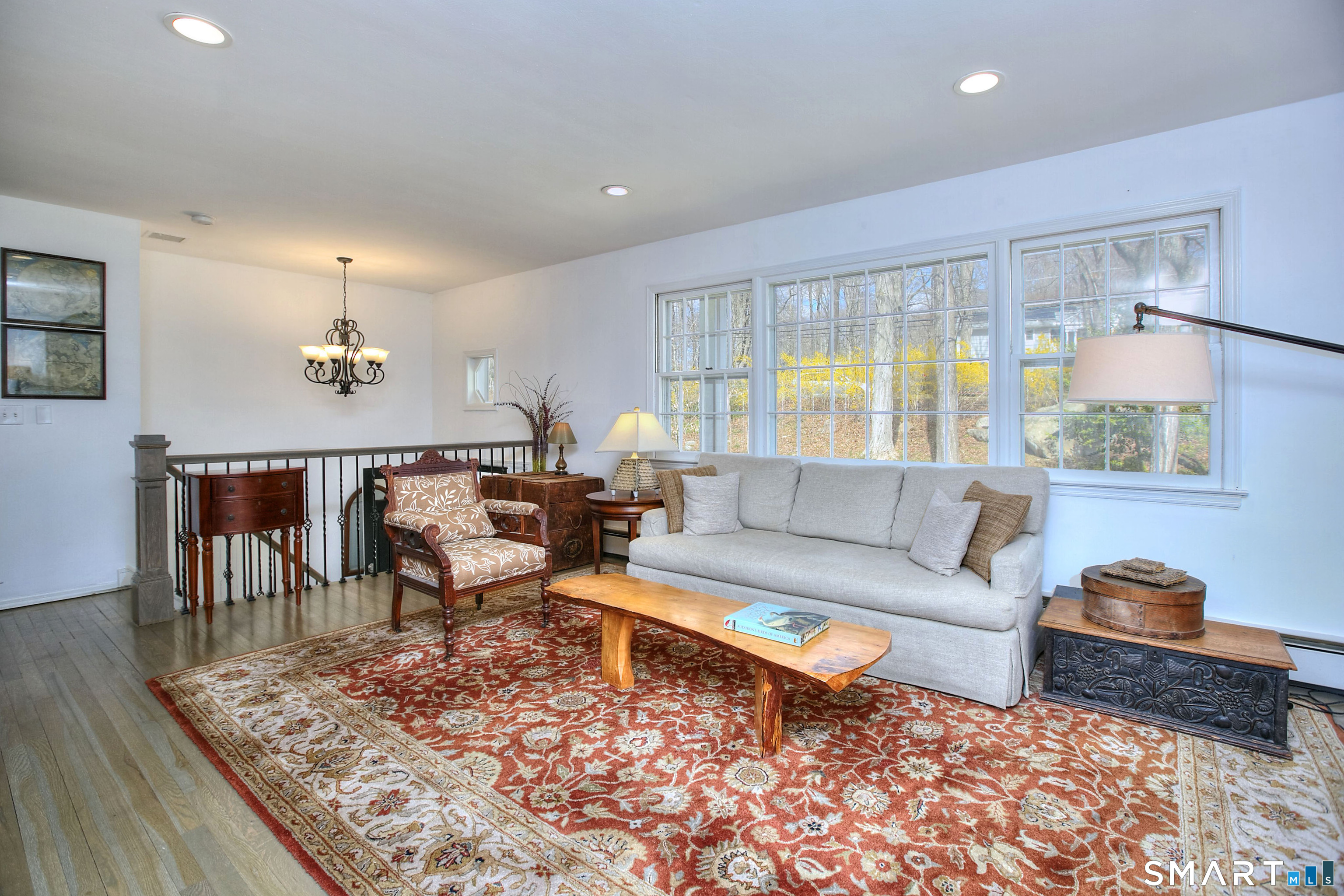 7 Richmond Hill Road Weston, CT 06883 - Photo 12 of 33 a living room with furniture and a wooden floor