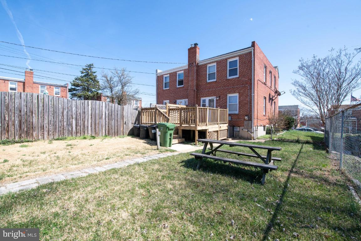 3502 Greenvale Road Baltimore, MD 21229 - Photo 31 of 33 BACK YARD View 3 Fenced completely