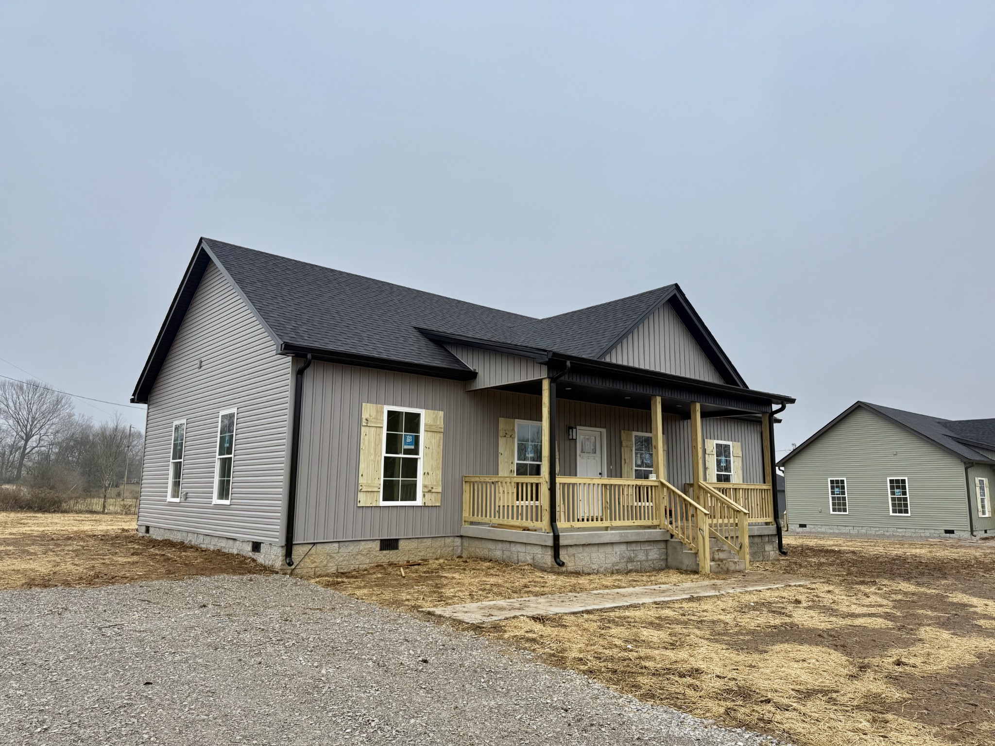 a house with front of house
