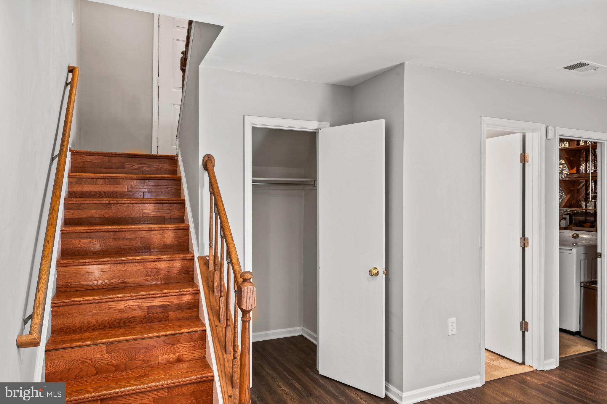 5416 Wycklow Court Alexandria, VA 22304 - Photo 31 of 46 a view of entryway with wooden floor and stairs