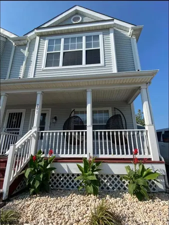 a view of a house with a deck