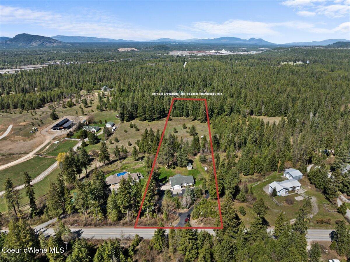 2447 East Garwood Road Hayden, ID 83835 - Photo 7 of 55 Aerial front of home