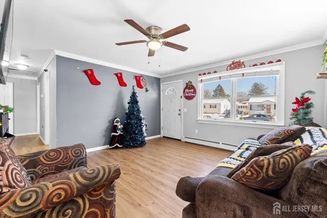 a bedroom with furniture and a bed