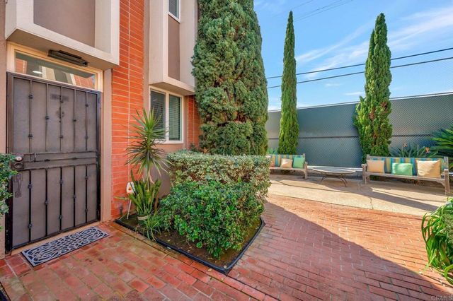 a view of a building with garden