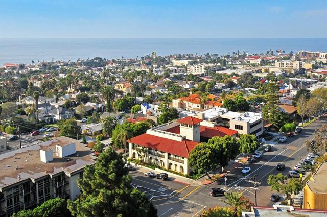 a view of an ocean and beach