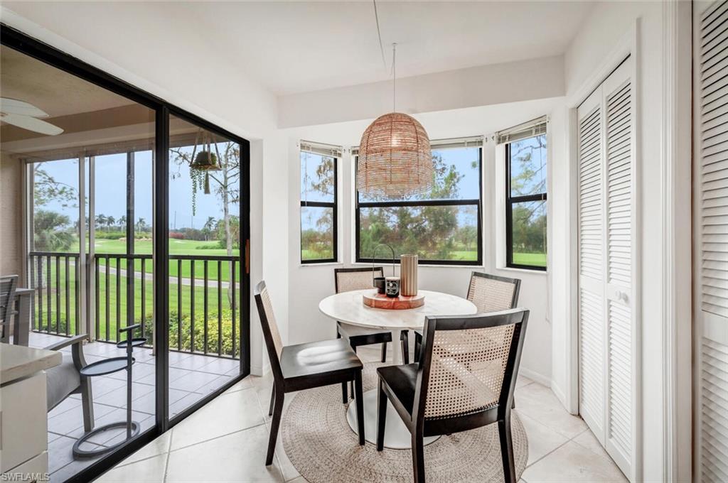7300 St Ives Way, Unit 5208 Naples, FL 34104 - Photo 12 of 37 a dining room with furniture window and outside view