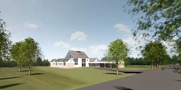 a view of a patio with table and chairs with wooden floor and fence