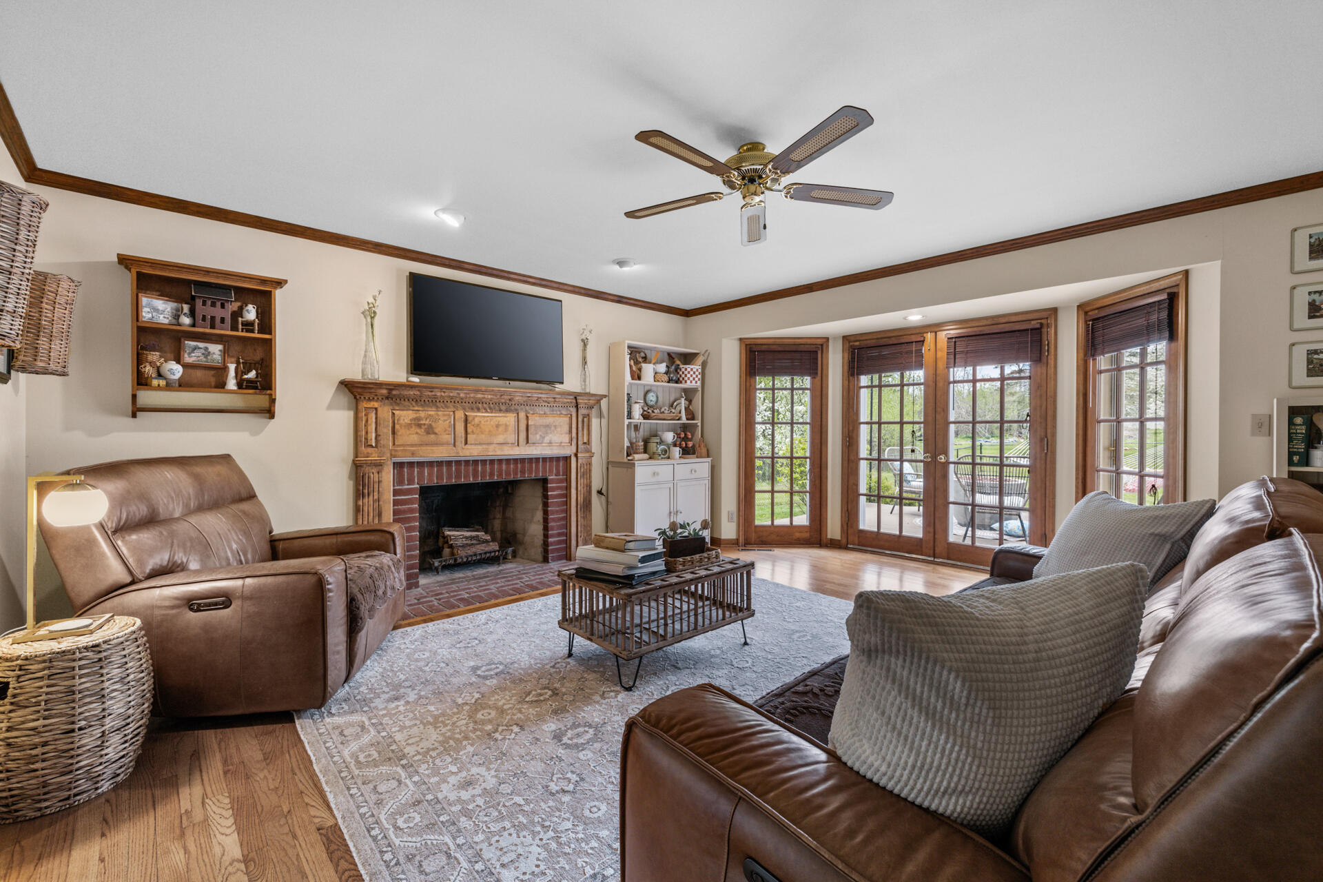 3000 Highland Road Mequon, WI 53097 - Photo 14 of 50 Living Room w/ natural Fireplace