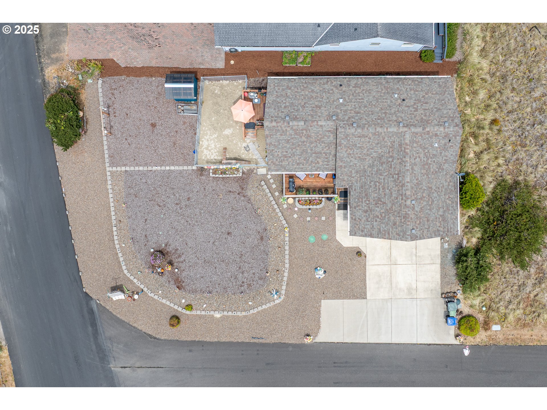 1602 Northwest Oceanic Loop Waldport, OR 97394 - Photo 44 of 47 aerial view of a fireplace