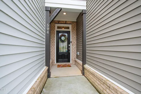 a view of backyard from door