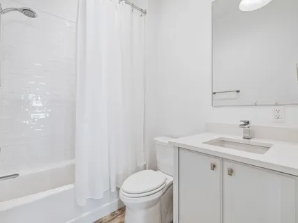 a bathroom with a sink toilet and vanity