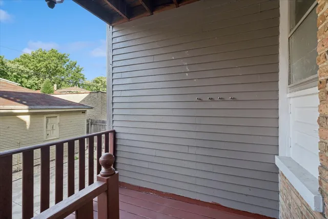 a view of a house with a deck
