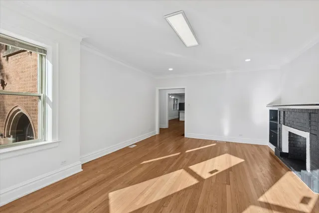 a view of a livingroom with a fireplace