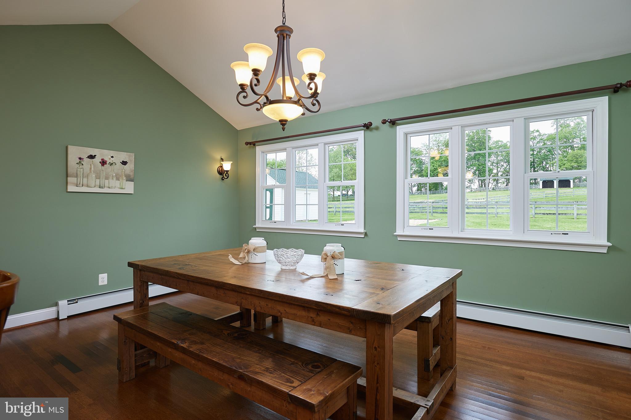 18410 Beallsville Road Poolesville, MD 20837 - Photo 16 of 55 Dining area off kitchen with views of pastures