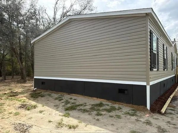 a backyard of a house