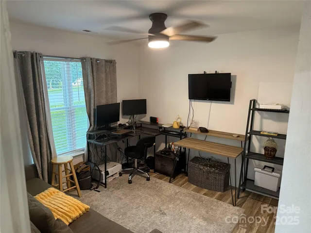 a view of a workspace with a window