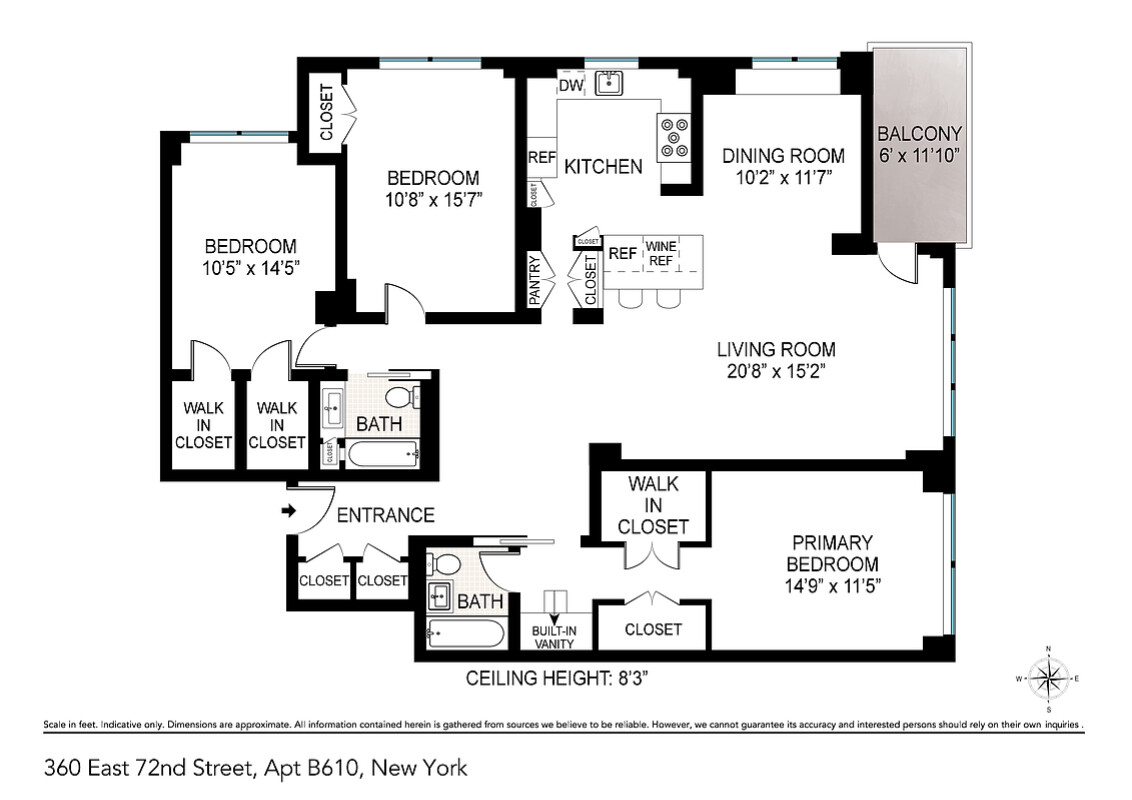 360 East 72nd Street, Unit B610 Manhattan, NY 10021 - Photo 11 of 11 a picture of a book and a bed