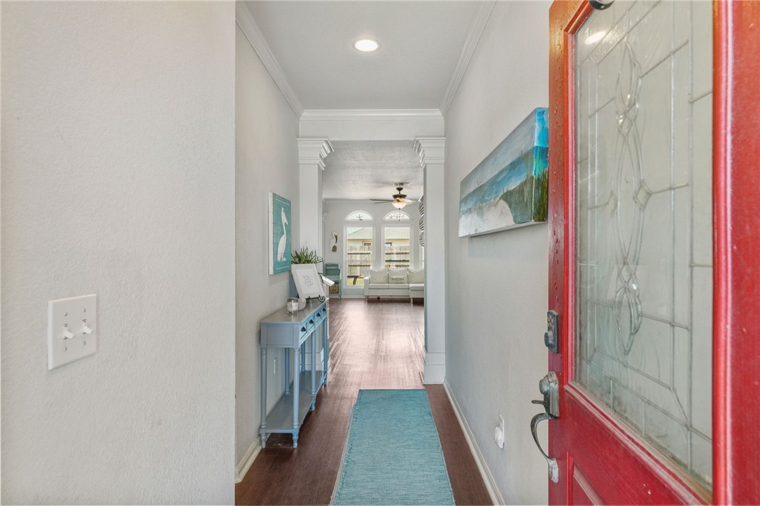 1000 Imperial Street Portland, TX 78374 - Photo 2 of 26 a view of hallway with wooden floor