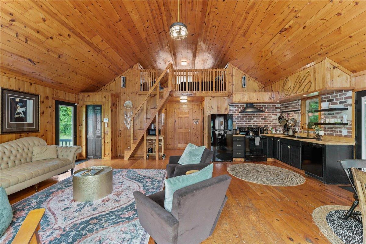 1805 Waggoner Riffle Road West Union, OH 45693 - Photo 89 of 90 The following images are the inside of the cabin. Sellers would leave most furnishings present at showing. Fully equipped kitchen.