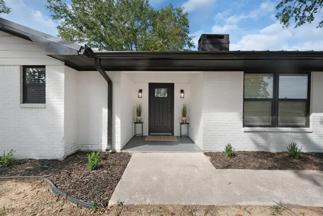 a front view of a house