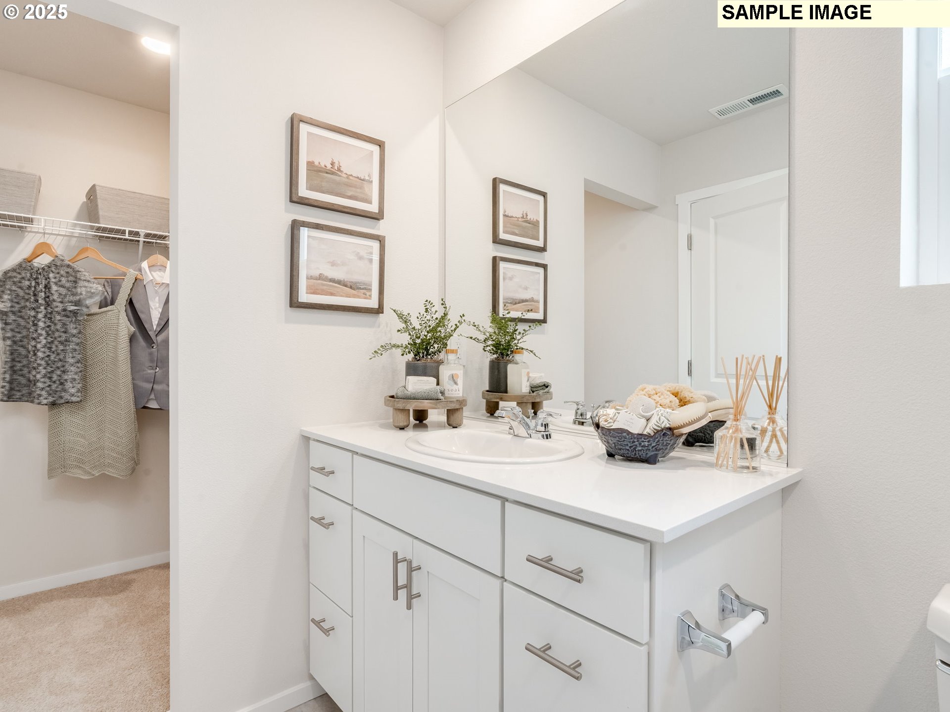 11212 Southeast Maxon Road Vancouver, WA 98664 - Photo 20 of 30 a bathroom with a sink and a mirror