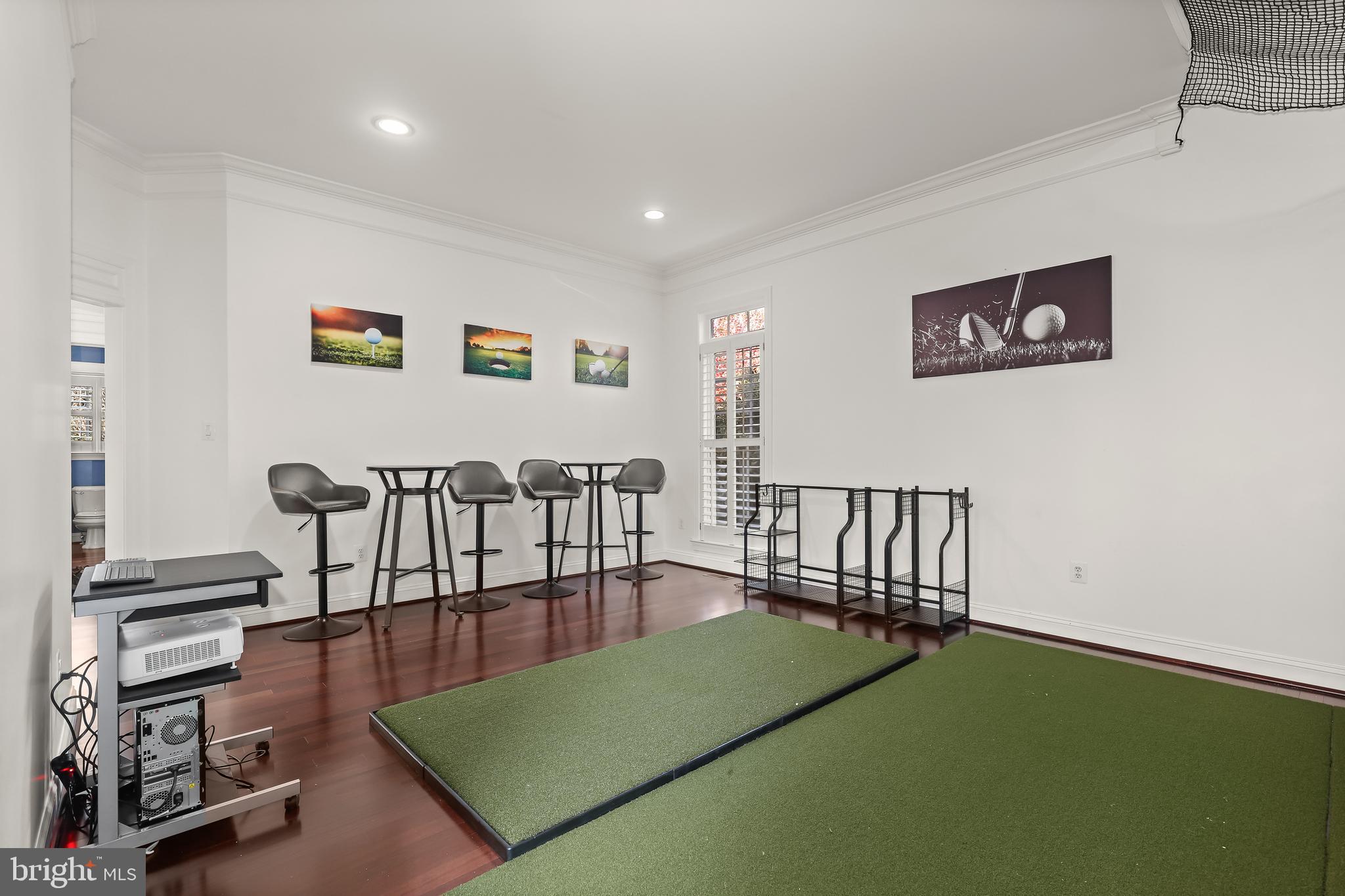 2414 Long Ridge Road Reisterstown, MD 21136 - Photo 29 of 103 Living Room with Golf Simulator