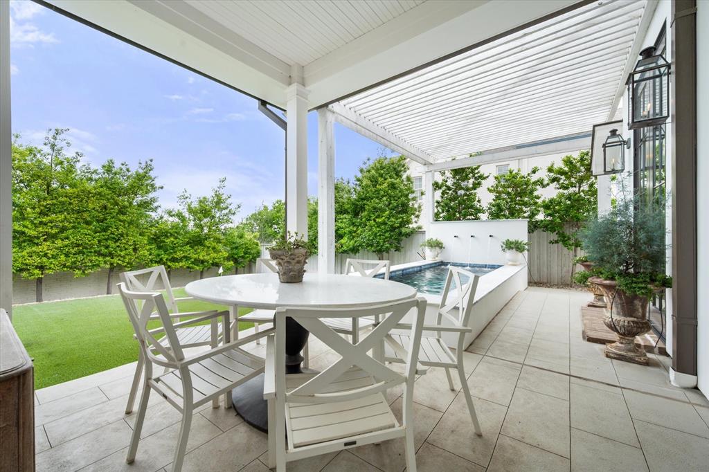 3824 Bishops Flower Road Fort Worth, TX 76109 - Photo 33 of 38 a view of an outdoor space with a table and chairs