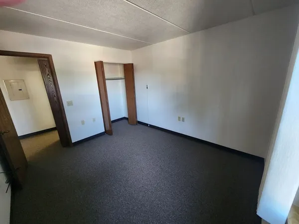 a view of a room with closet