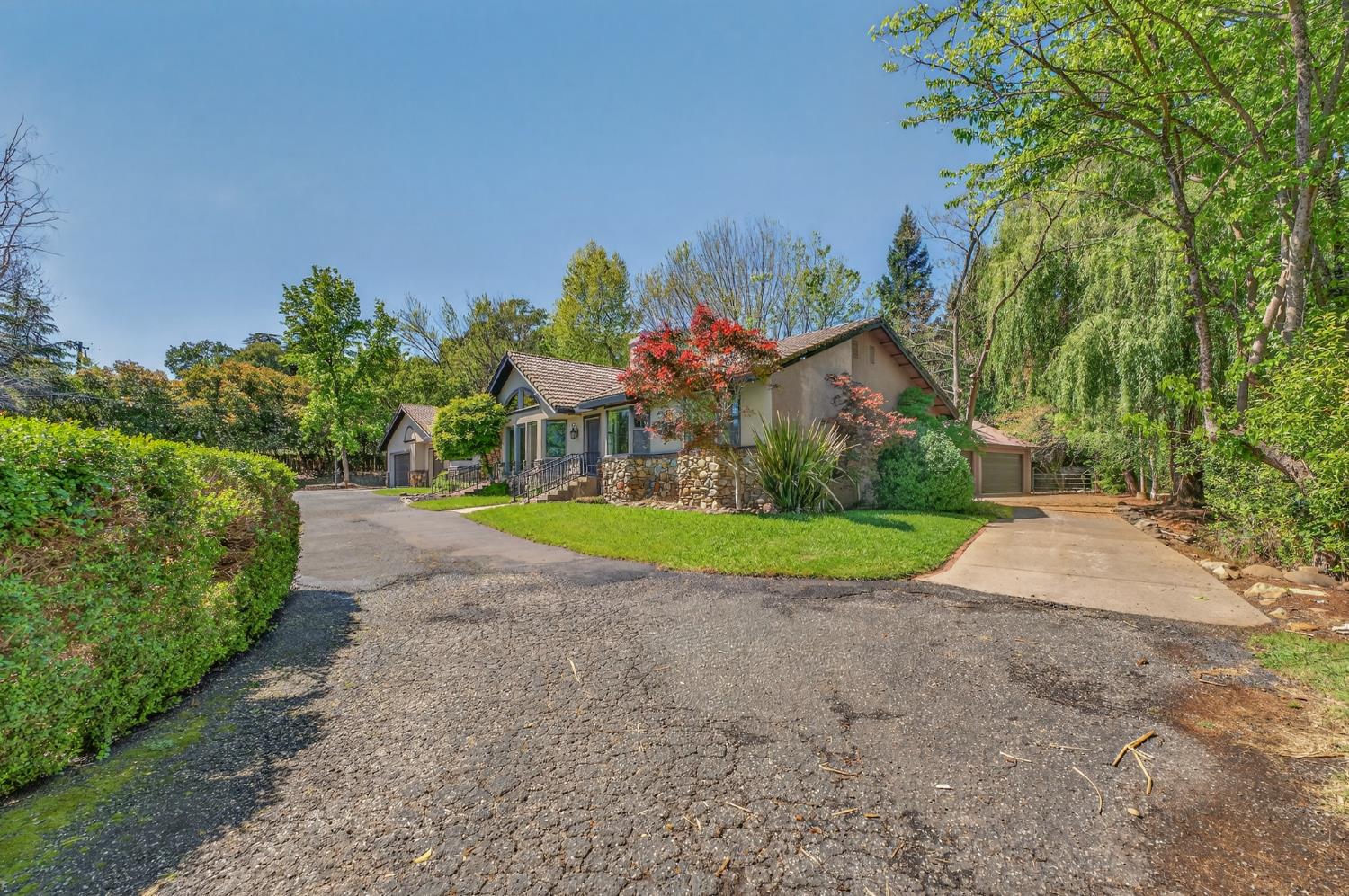 10665 Mt Vernon Road Auburn, CA 95603 - Photo 13 of 45 a view of a house with a yard and potted plants
