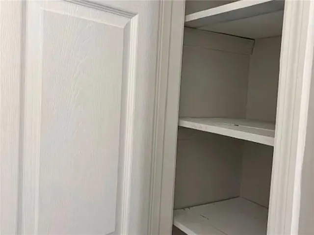 a close view of closet