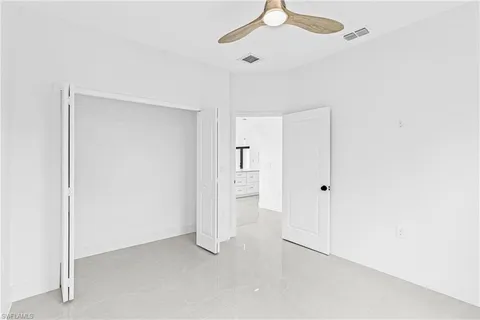 a view of an empty room