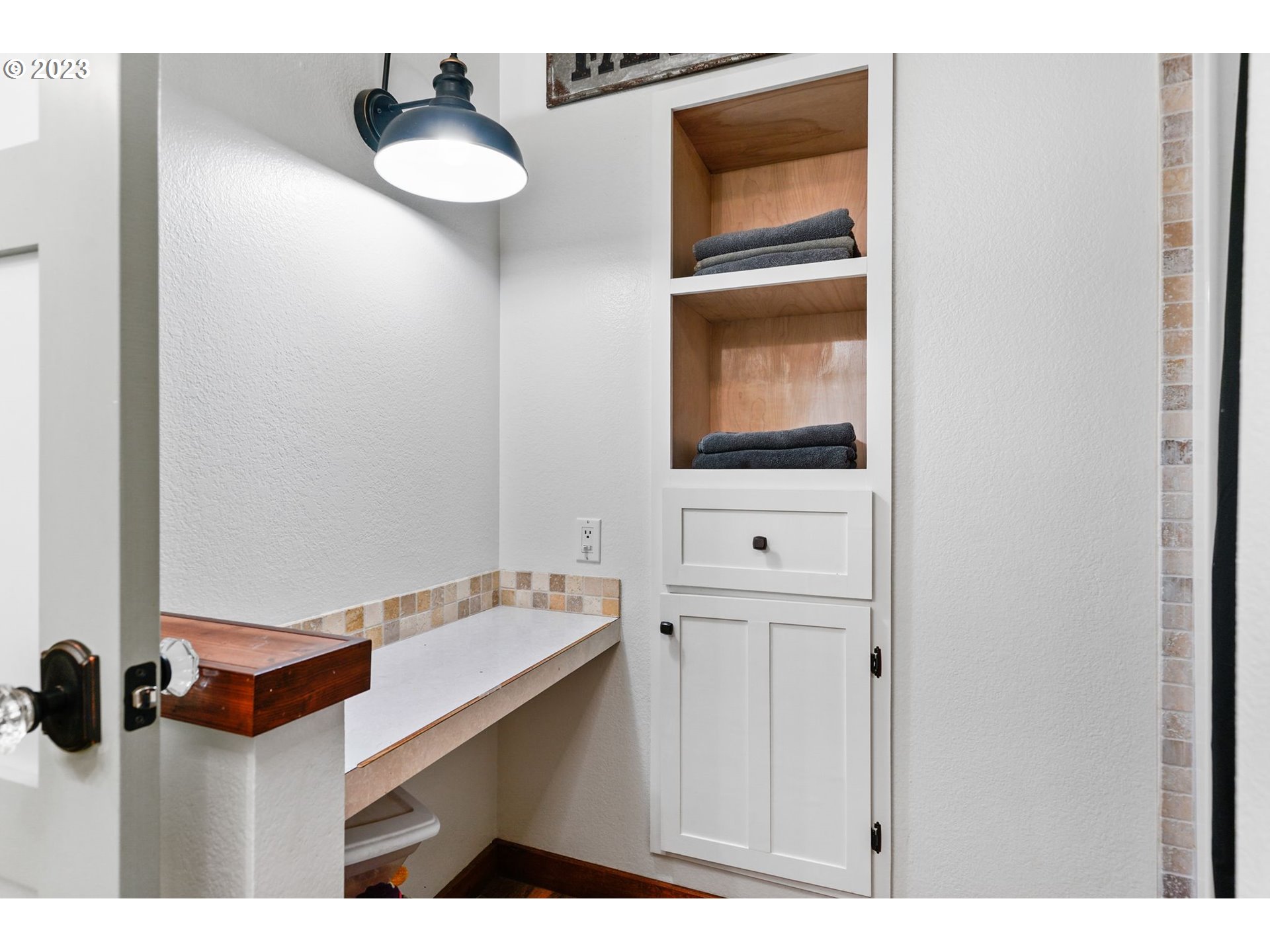 54795 Southwest Hebo Road Grand Ronde, OR 97347 - Photo 26 of 41 a bathroom with a sink and a mirror
