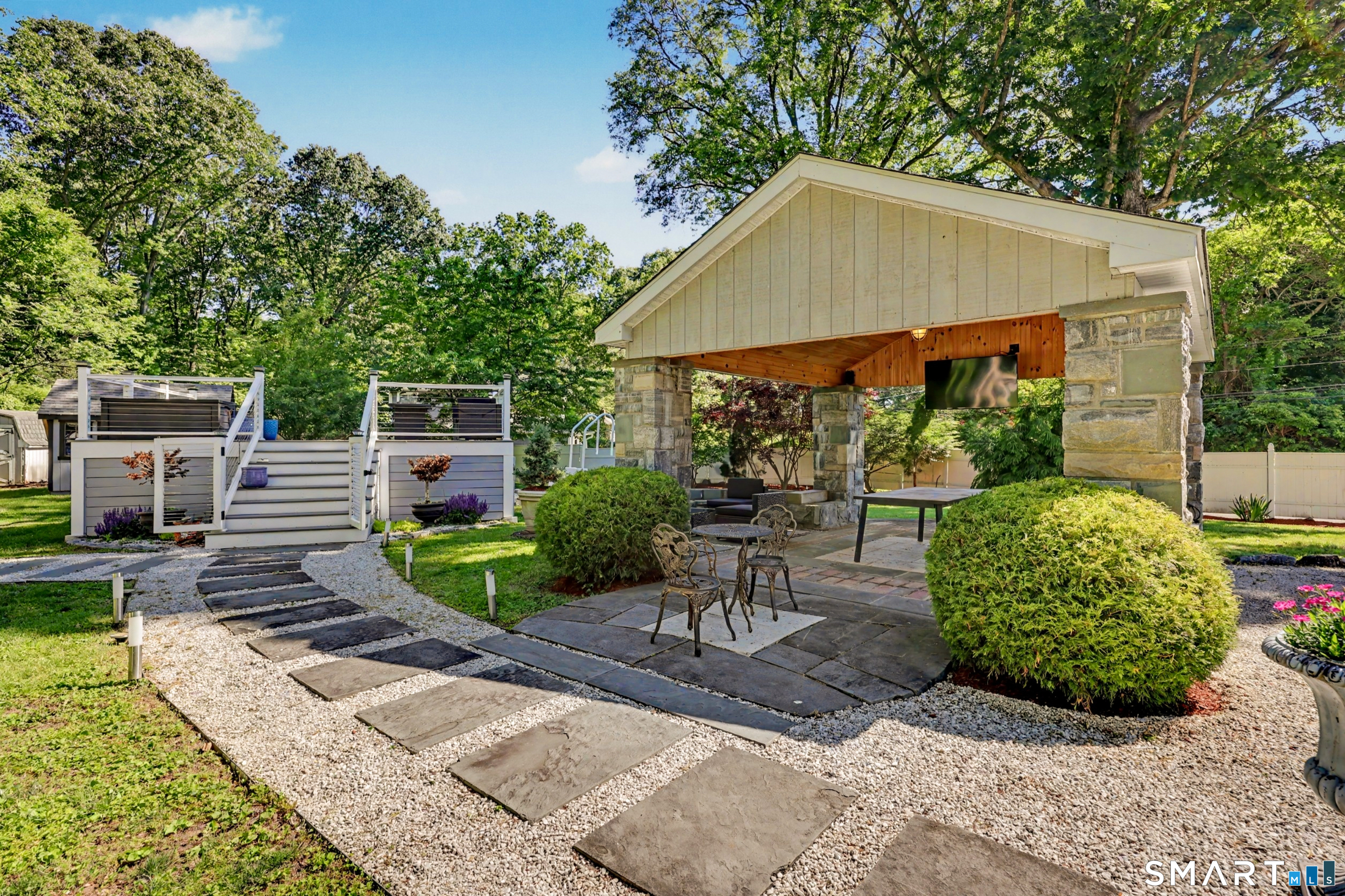 5 Caddy Road Norwalk, CT 06851 - Photo 3 of 34 Gazebo with TV and sound system