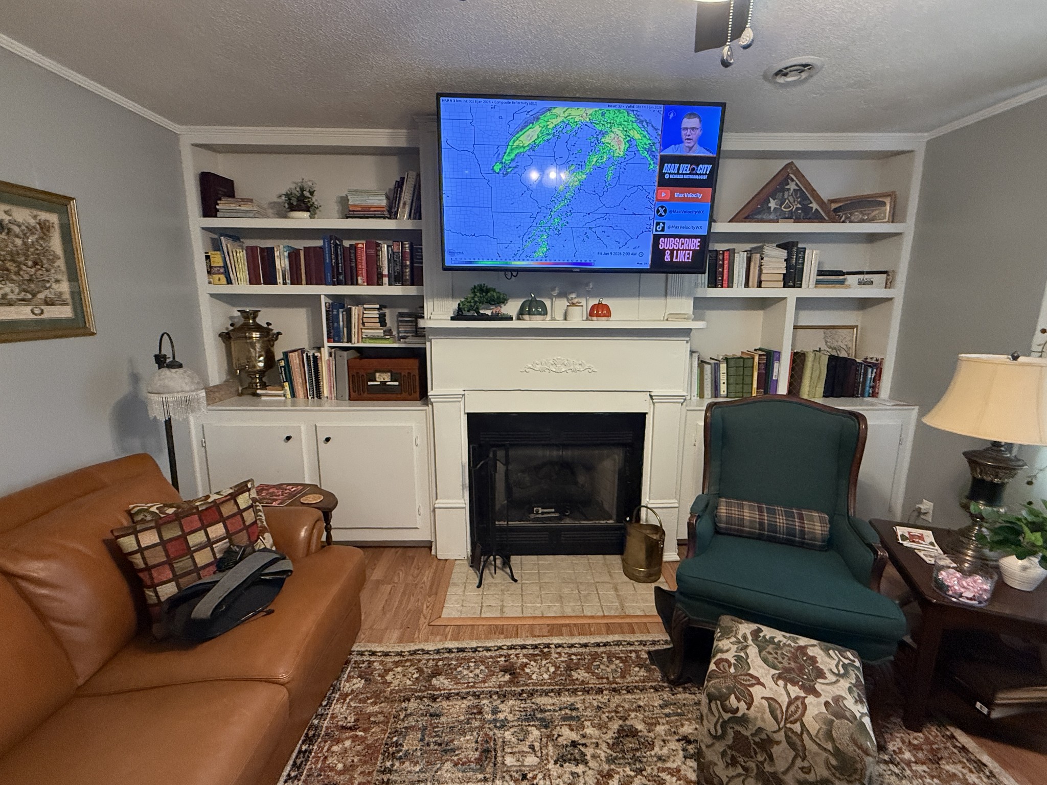 201 South Point Drive Camden, TN 38320 - Photo 13 of 30 a living room with furniture a rug and a fireplace