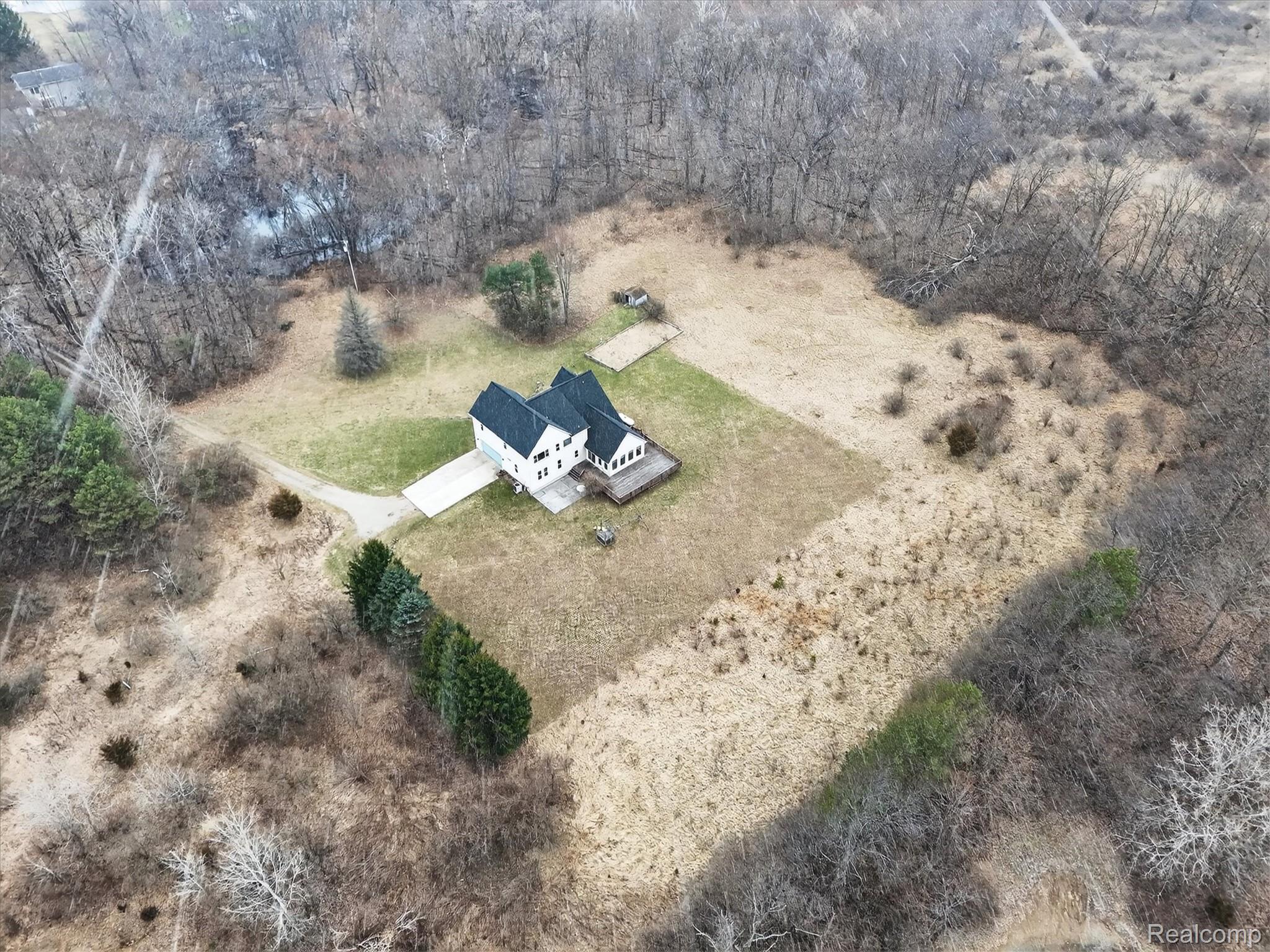 5640 Fisher Road Howell, MI 48855 - Photo 61 of 66 Aerial overview of property's location featuring rural landscape