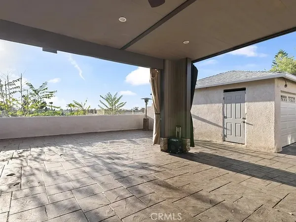 a view of a porch