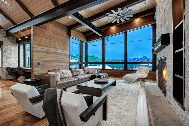 a outdoor space with patio furniture