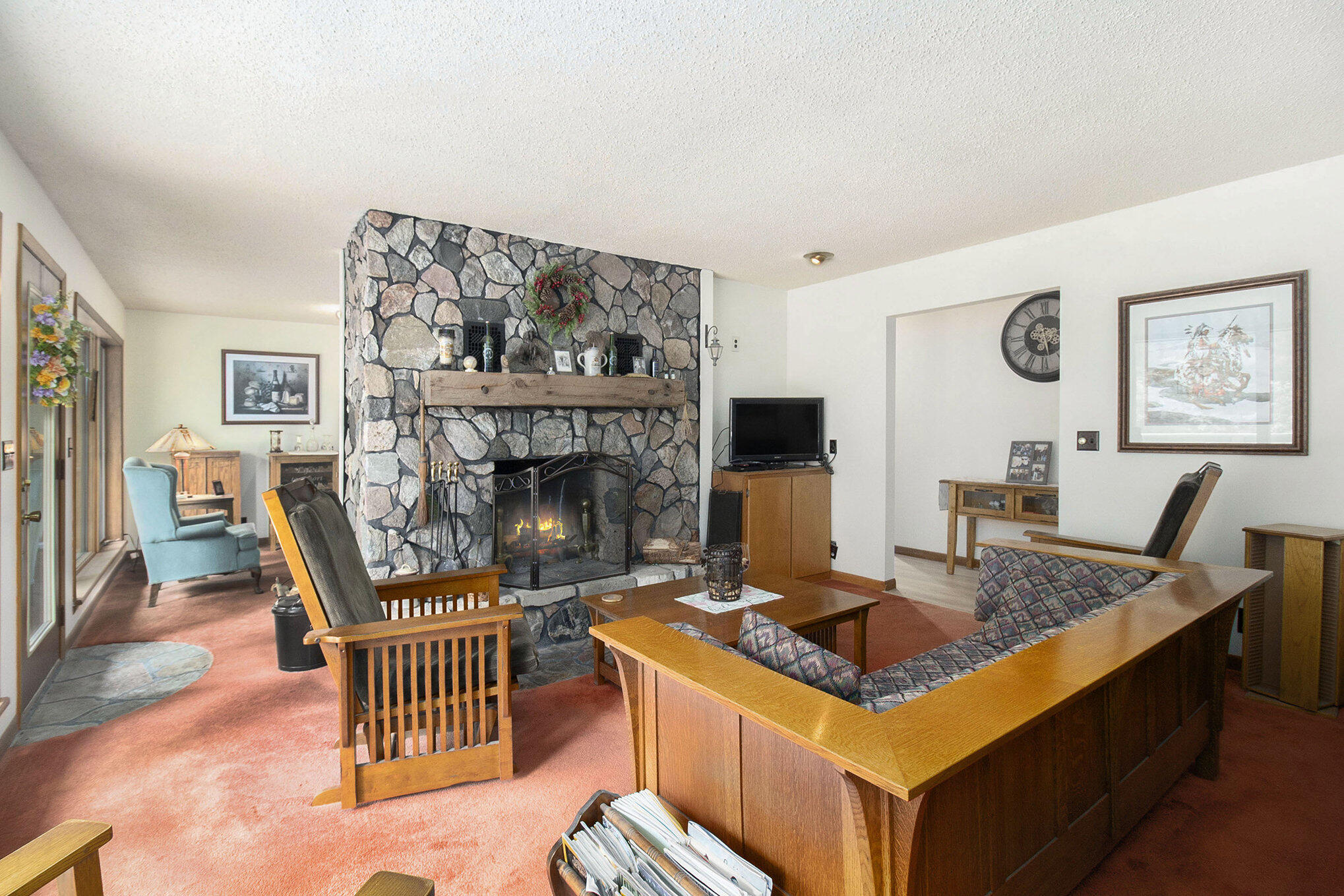 441 North Benson Road Custer, MI 49405 - Photo 4 of 35 wood burning fireplace