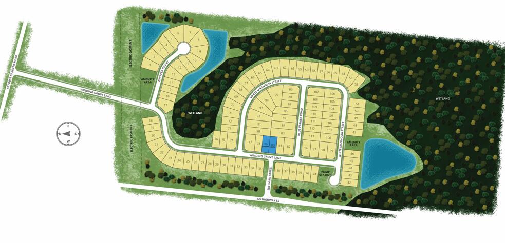 470 White Magnolia Street Moncks Corner, SC 29461 - Photo 19 of 20 Site Map - The Groves