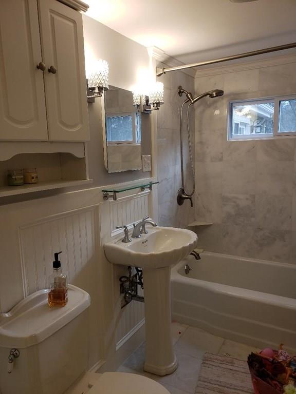 12 Hemlock Road Boxford, MA 01921 - Photo 33 of 42 a bathroom with a sink toilet and shower