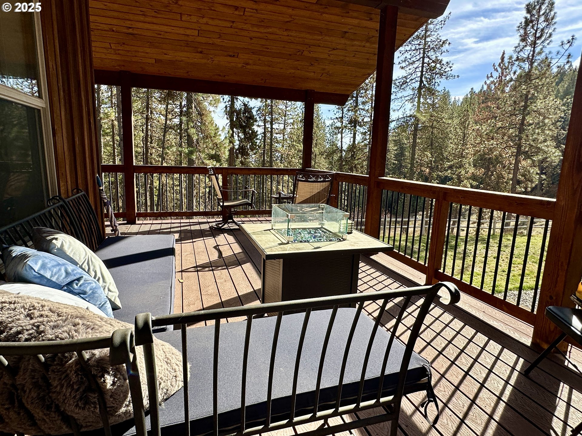 48144 East Pine Creek Road Halfway, OR 97834 - Photo 24 of 48 a view of a balcony with furniture