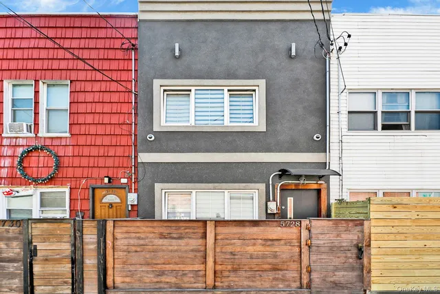 a front view of a house with street