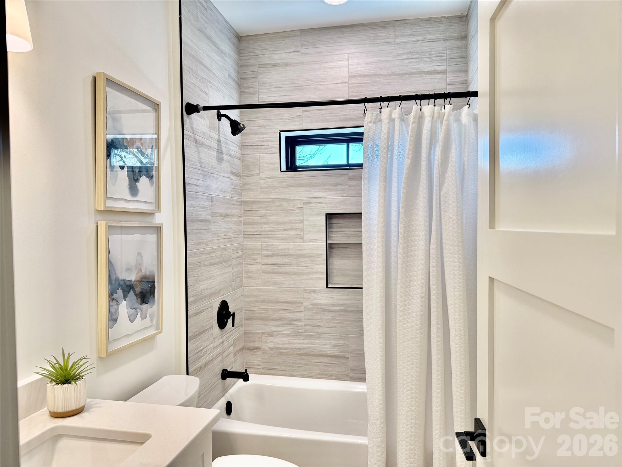 314 Gallimore Road Brevard, NC 28712 - Photo 30 of 38 a bathroom with a shower and a bathtub