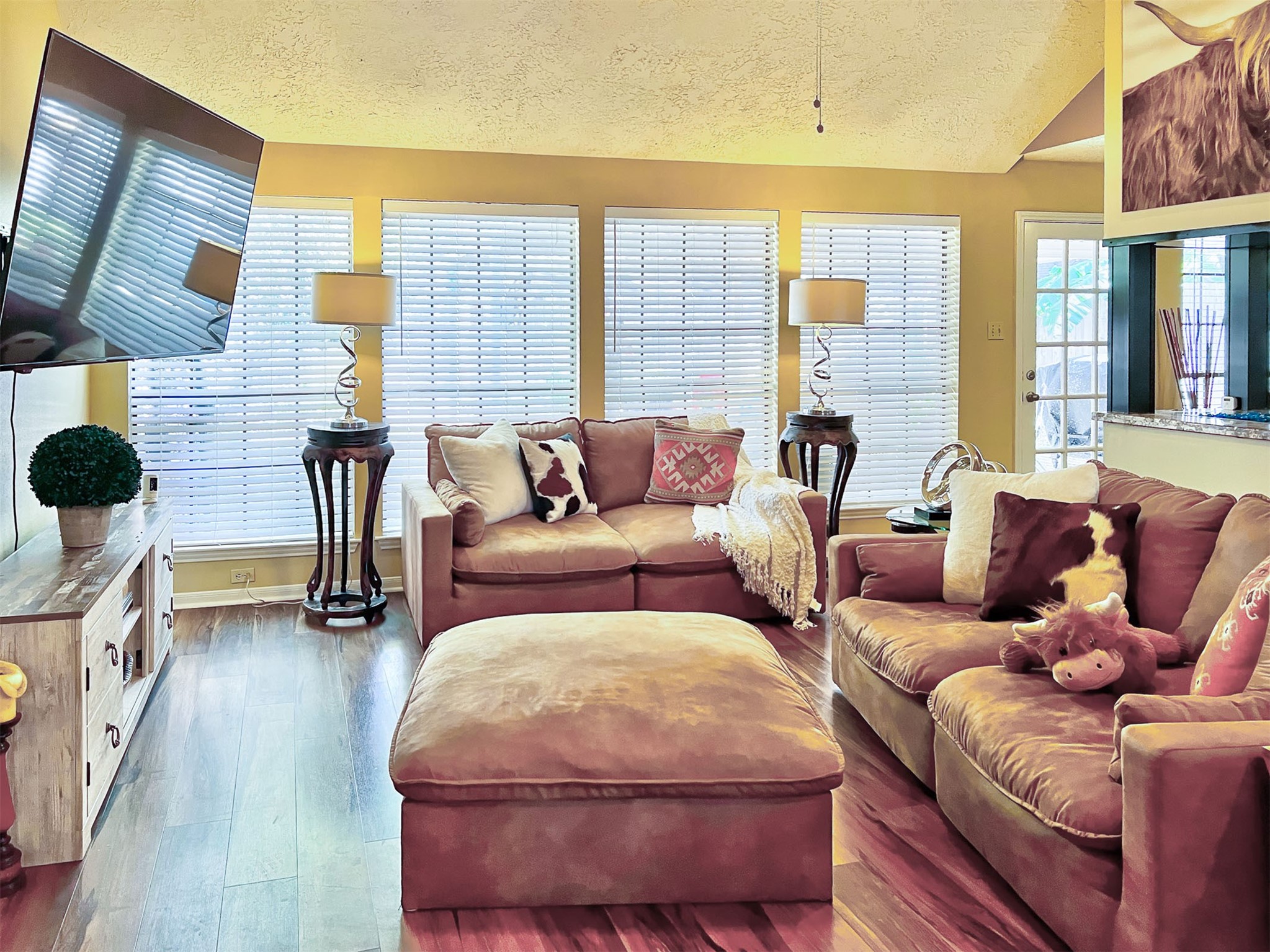 12510 Millvan Drive Houston, TX 77070 - Photo 2 of 46 a living room with furniture and a floor to ceiling window