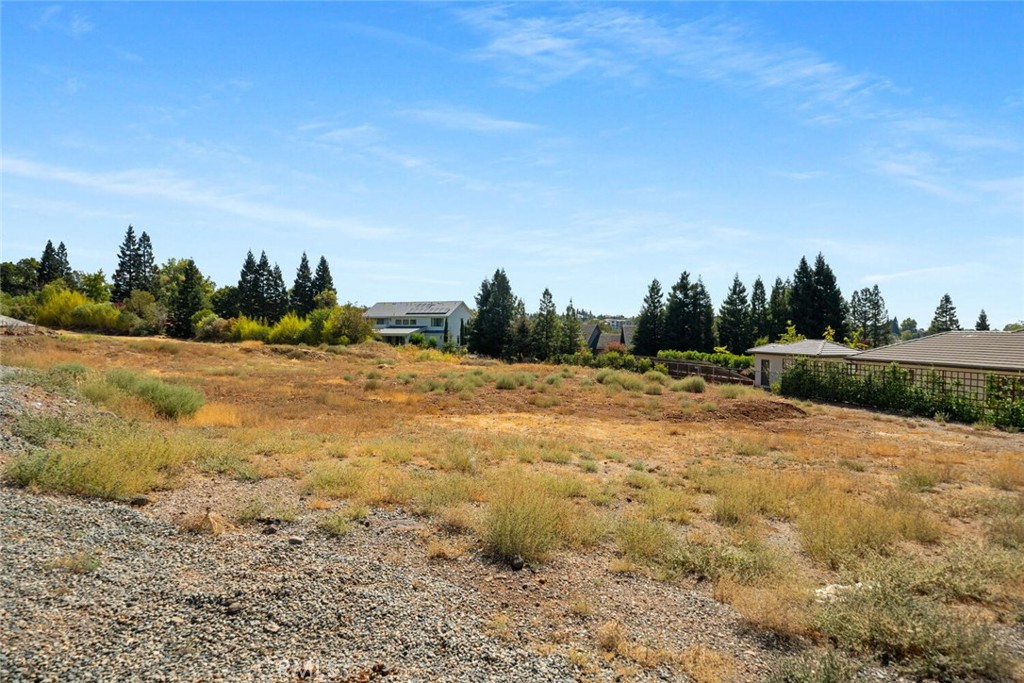 6 Matada Court Chico, CA 95928 - Photo 14 of 14 a view of a dry yard with trees and mountains in the background