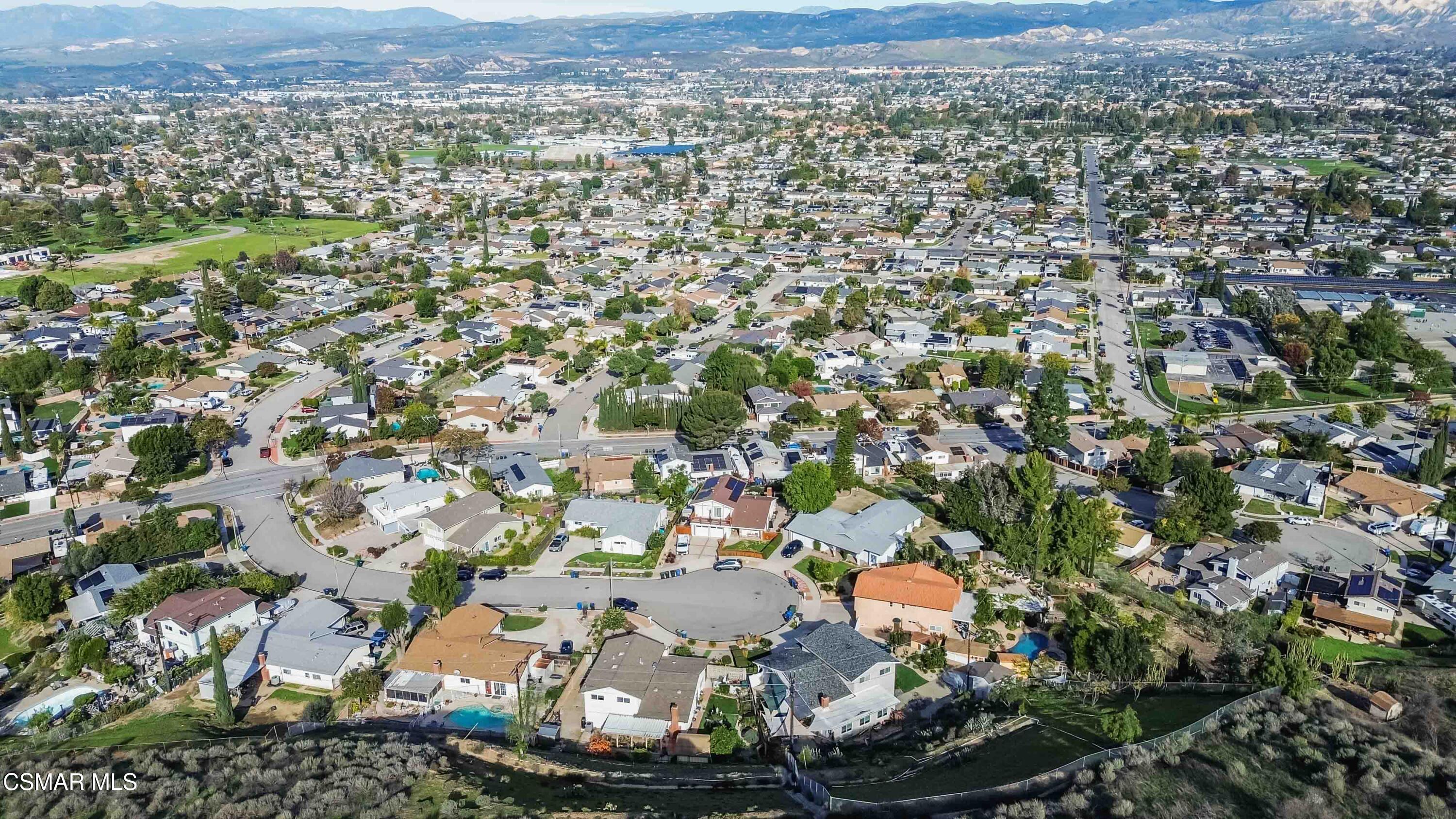 705 Wishard Avenue Simi Valley, CA 93065 - Photo 48 of 50 an aerial view of residential houses with outdoor space
